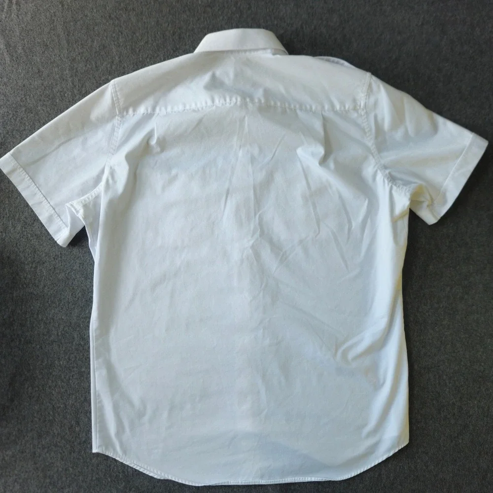 A Cut Above Uniforms Cirrus Pilot Shirt 17.5 XL White Tapered Short Sleeve NWOT
